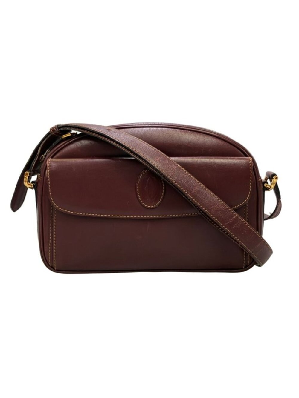 Cartier Shoulder Bag Burgundy